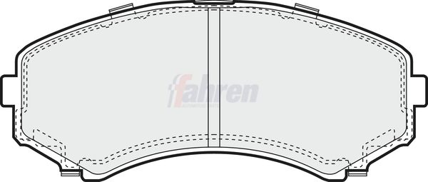 Fahren Brake Pad Set, disc brake FBP3183