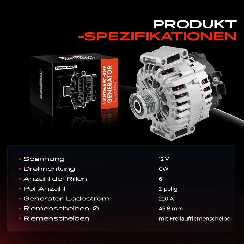 Frankberg 5481FB0001735 Alternator