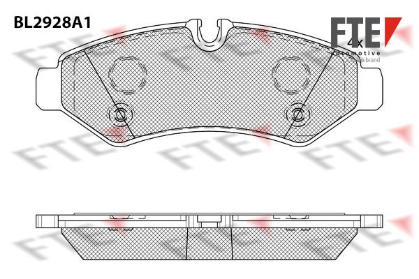 FTE fékbetétkészlet, tárcsafék 9011172