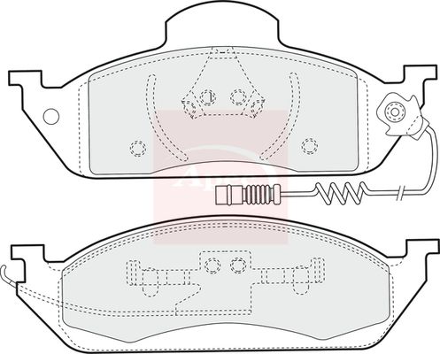 APEC Brake Pad Set, disc brake PAD1102