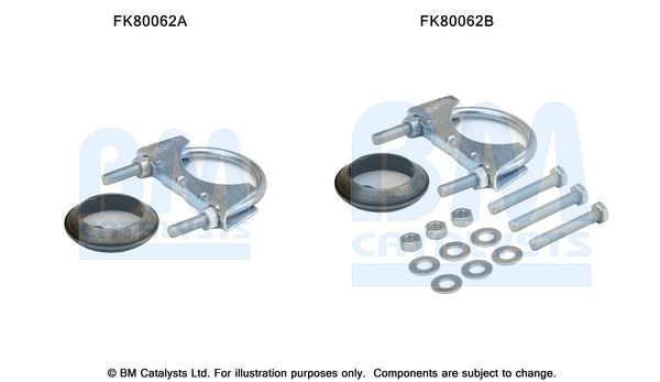 BM CATALYSTS szerelőkészlet, katalizátor FK80062