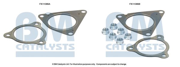 BM CATALYSTS Szerelőkészlet, korom/részecskeszűrő FK11386