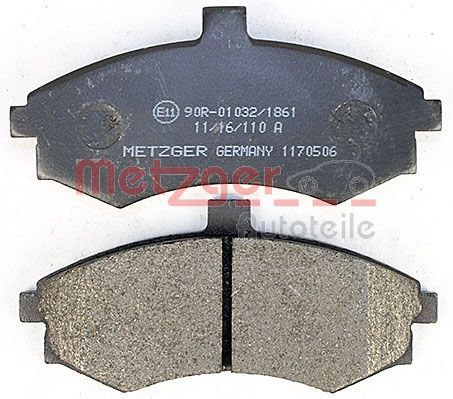 METZGER AUTOTEILE 1170506 Brake Pad Set, disc brake
