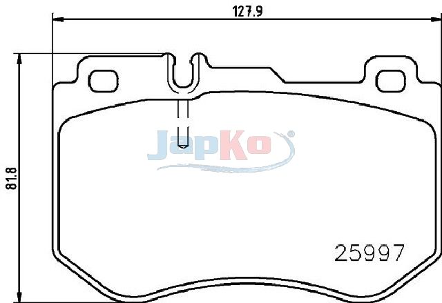 JAPKO 500515 Brake Pad Set, disc brake