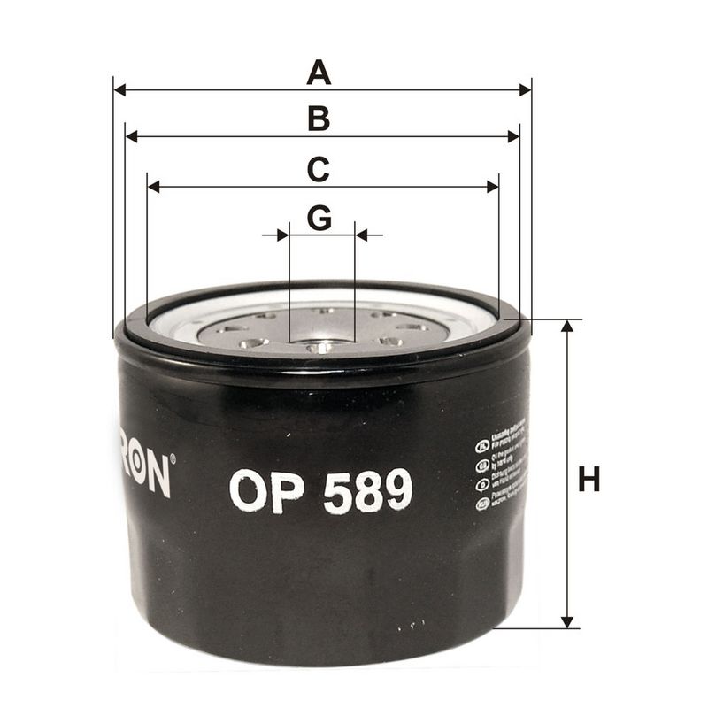 Õlifilter, FILTRON OP 589
