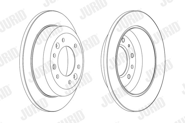 JURID гальмівний диск задній KIA CARNIVAL 06-