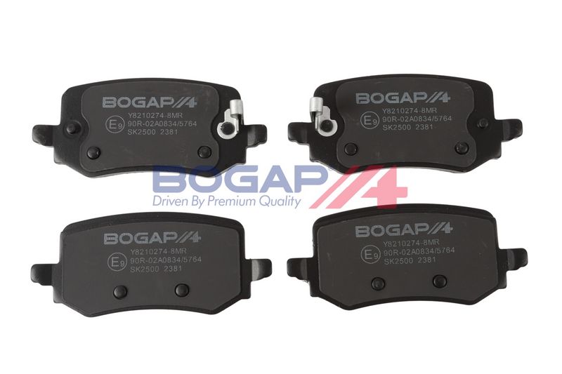 BOGAP Комплект тормозных колодок, дисковый тормоз