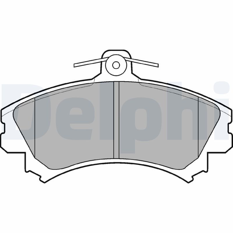 DELPHI MITSUBISHI гальмівні колодки передній Colt VI,Space Star,Carisma 1.6-1.8 95-,Smart Forfour 04-