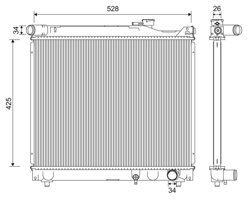 VALEO Radiateur 701247