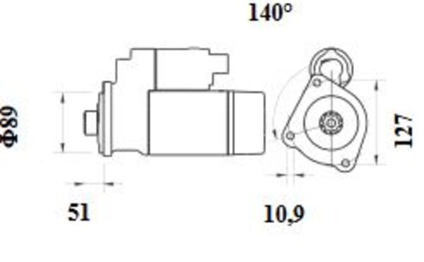 Product Image - Startmotor / starter - MS62 - MAHLE