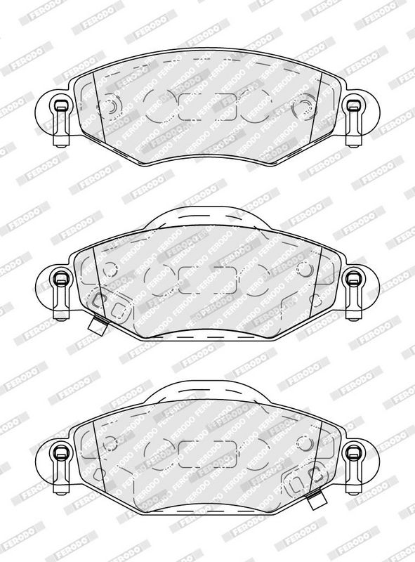 FERODO Plaquettes de frein à disque FDB1513