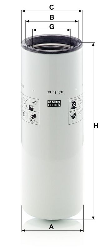MANN-FILTER WP12330 Oil Filter