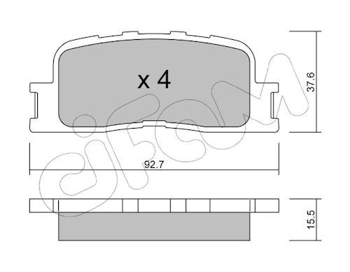 Set placute frana,frana disc 822-753-0 CIFAM