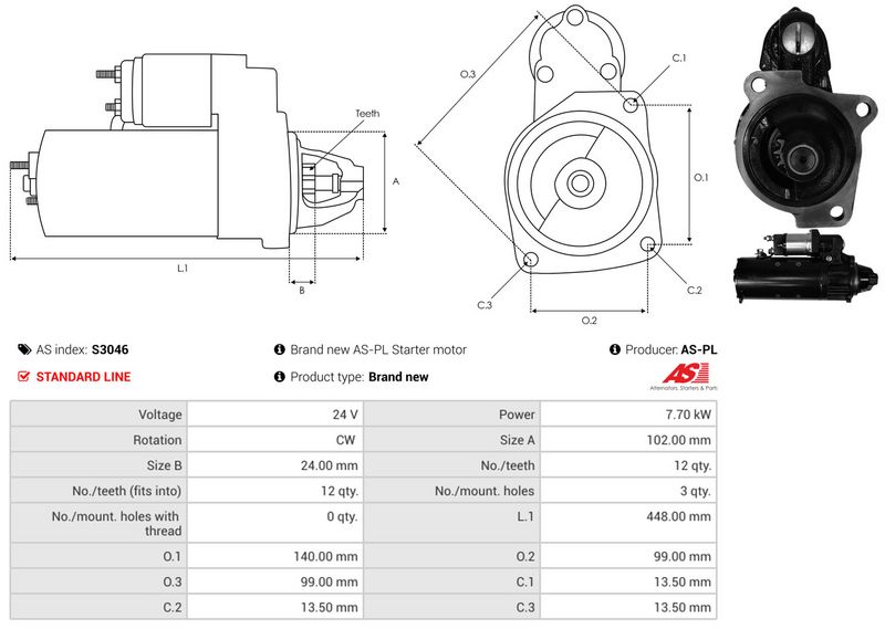 AS-PL S3046 Starter