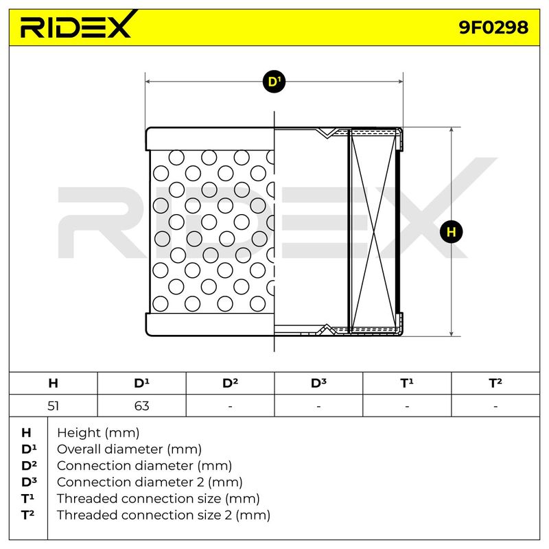 горивен филтър RIDEX