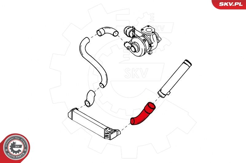 ESEN SKV 24SKV989 Charge Air Hose