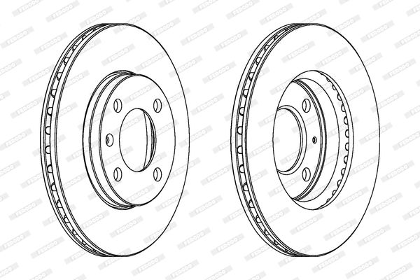 FERODO DDF175C Brake Disc