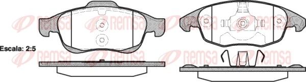 Тормозные колодки передние (дисковые) на 5008, Berlingo, C4, C4 Picasso, C4 Picasso / Grand Picasso, C5, Partner