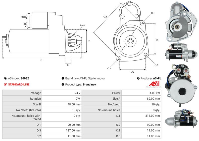 AS-PL S0082 Starter