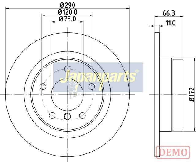 спирачен диск JAPANPARTS
