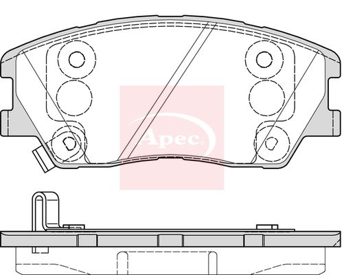 APEC Brake Pad Set, disc brake PAD2336