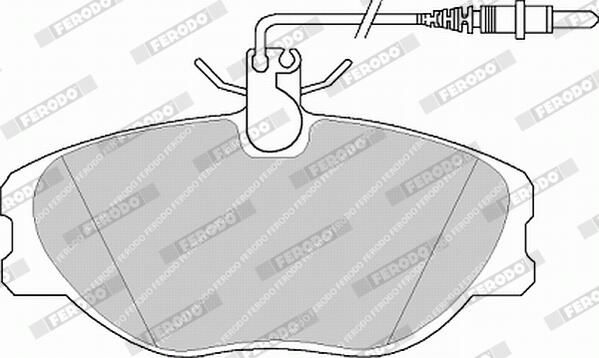 FERODO FVR1000 Brake Pad Set, disc brake