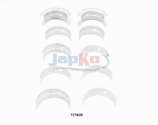 JAPKO 61174G5 - Crankshaft Bearing Shell Set