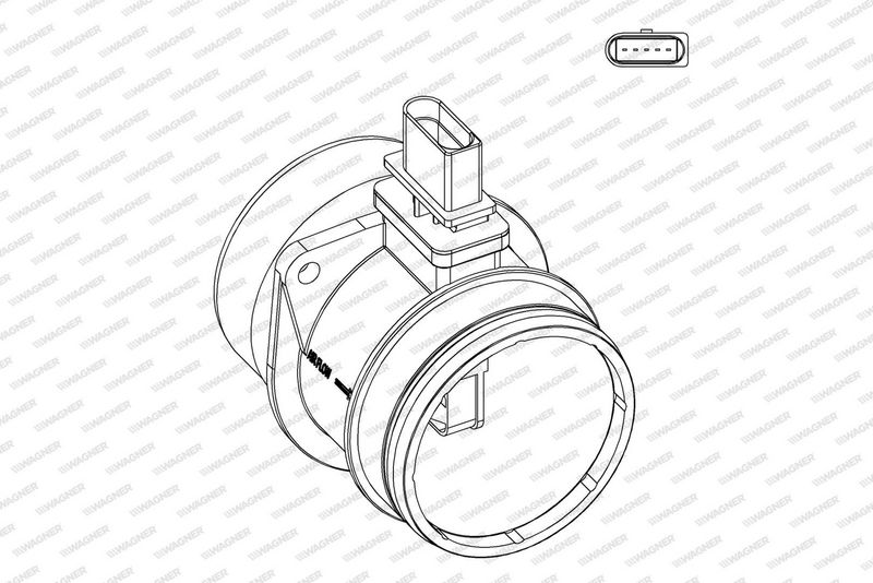 WAGNER AFS00027 Mass Air Flow Sensor