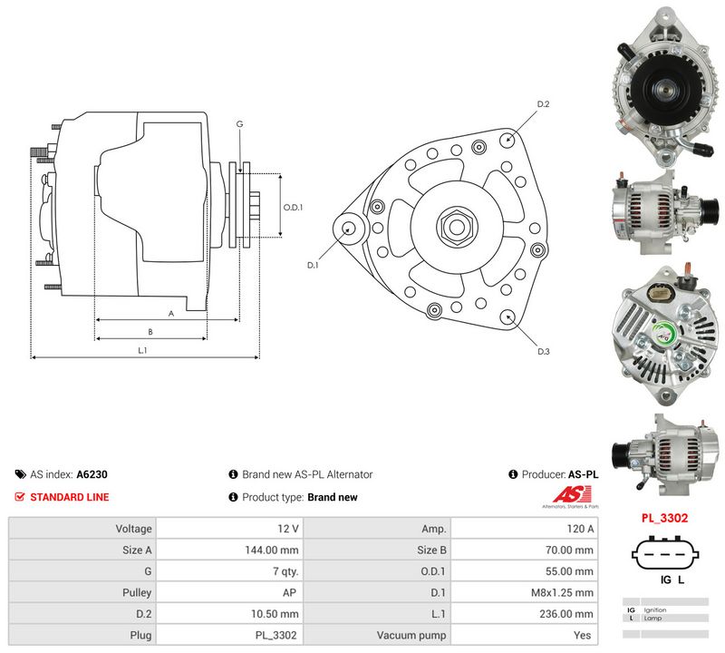 Generaator, AS-PL A6230