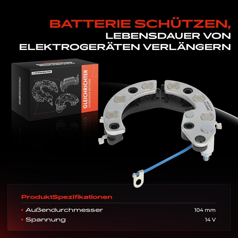 Frankberg 5481FB0061732 Rectifier, alternator