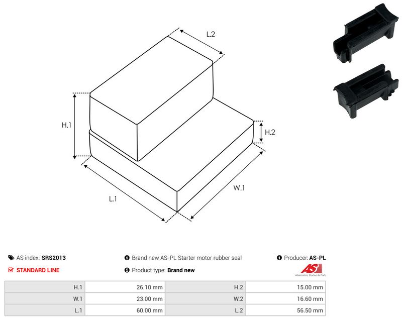 AS-PL SRS2013 Repair Kit, starter