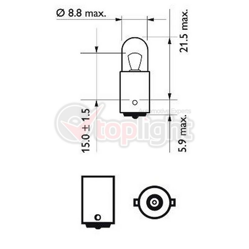 AE TOPLIGHT 39012 Lemputė T4W 12V 4W