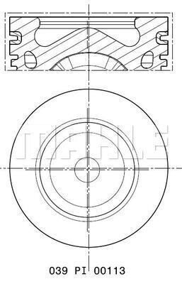 Поршень, Mahle 039PI00113000