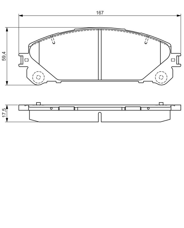BOSCH 0986495169 Brake Pad Set, disc brake