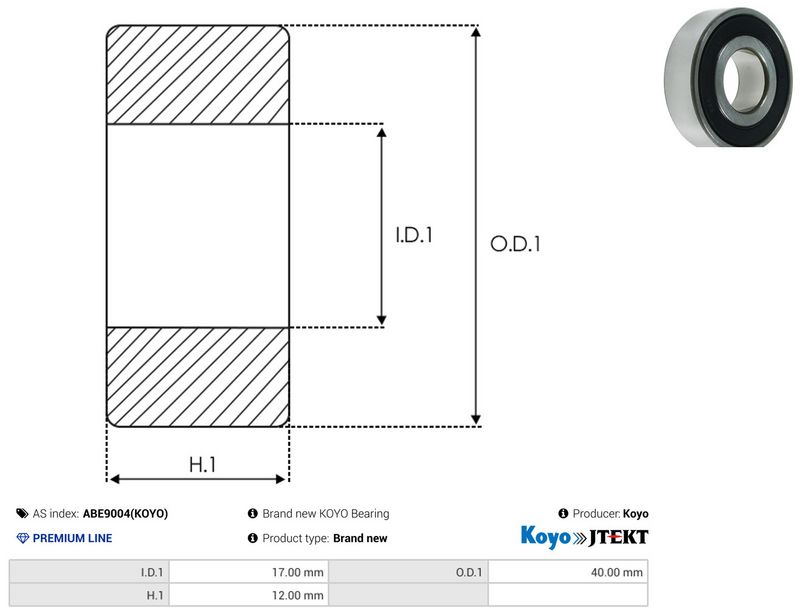 This part match OEM code: 6203G