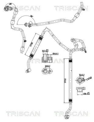 conducta presiune variabila,aer conditionat TRISCAN 9010 29148