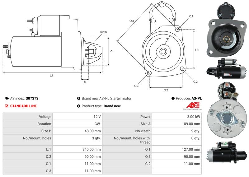 AS-PL S0737S Starter