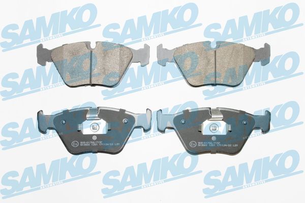 Комплект гальмівних накладок, дискове гальмо, Samko 5SP1251