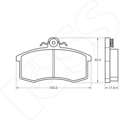 1-GNC R-333 - Brake Pad Set, disc brake