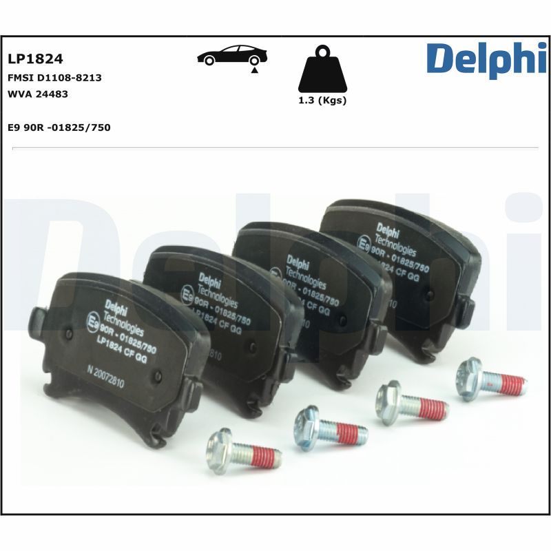 DELPHI LP1824 Brake Pad Set, disc brake