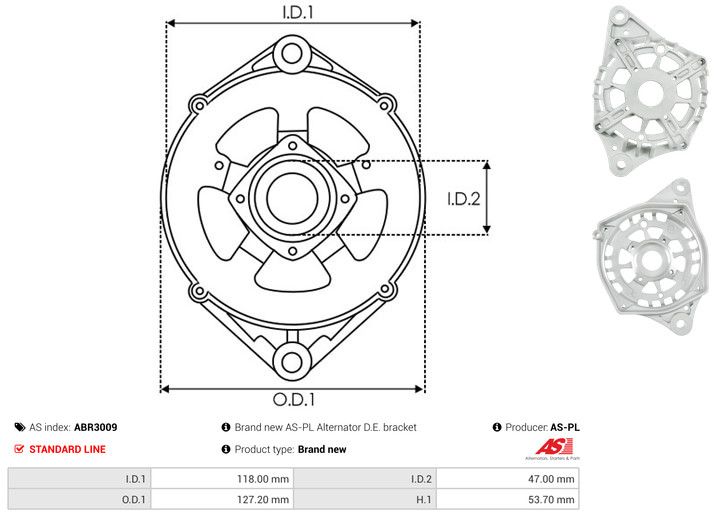 Kaitsekate, generaator, AS-PL ABR3009