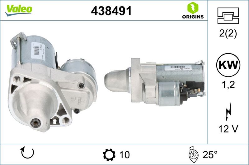 VALEO Startmotor / Starter 438491