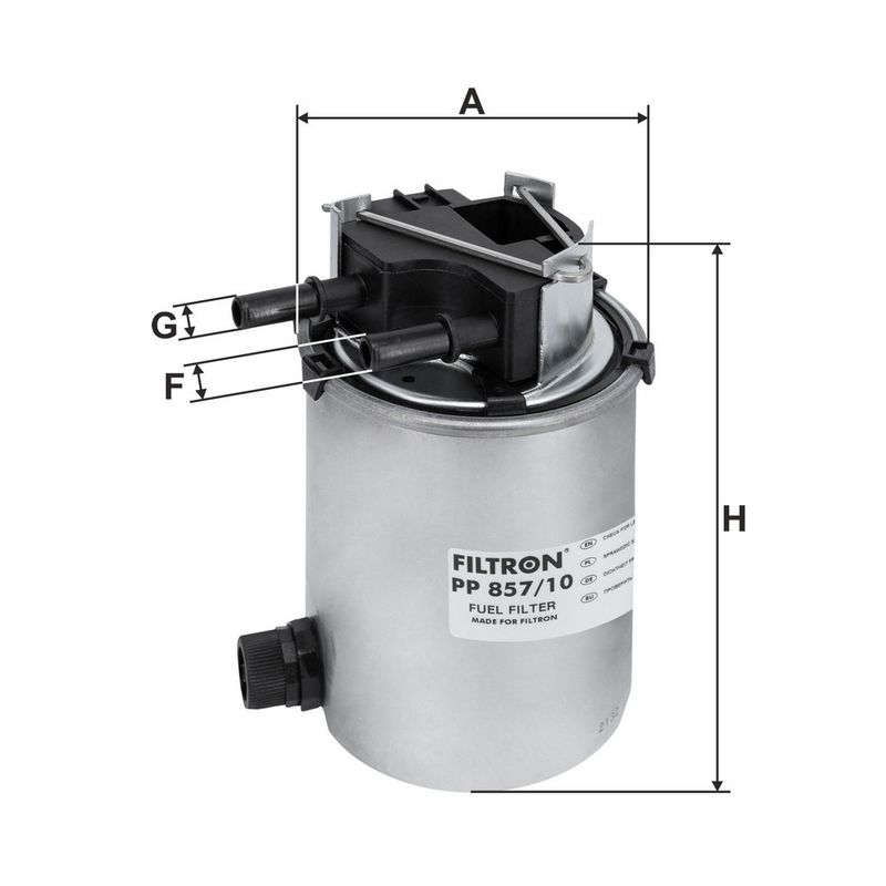 Kütusefilter, FILTRON PP 857, 10