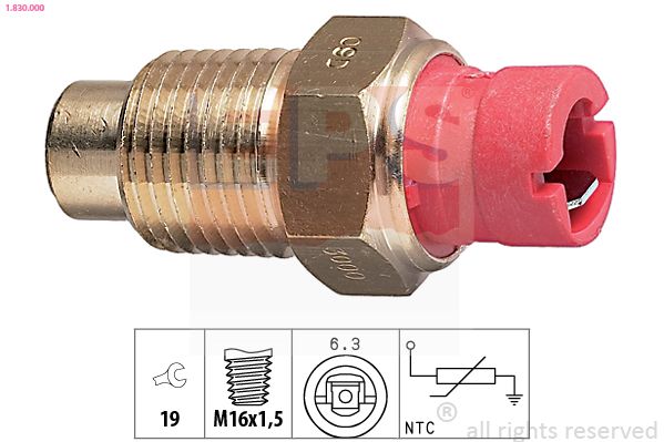 EPS FIAT датчик температури води 900-1,1, UNO,