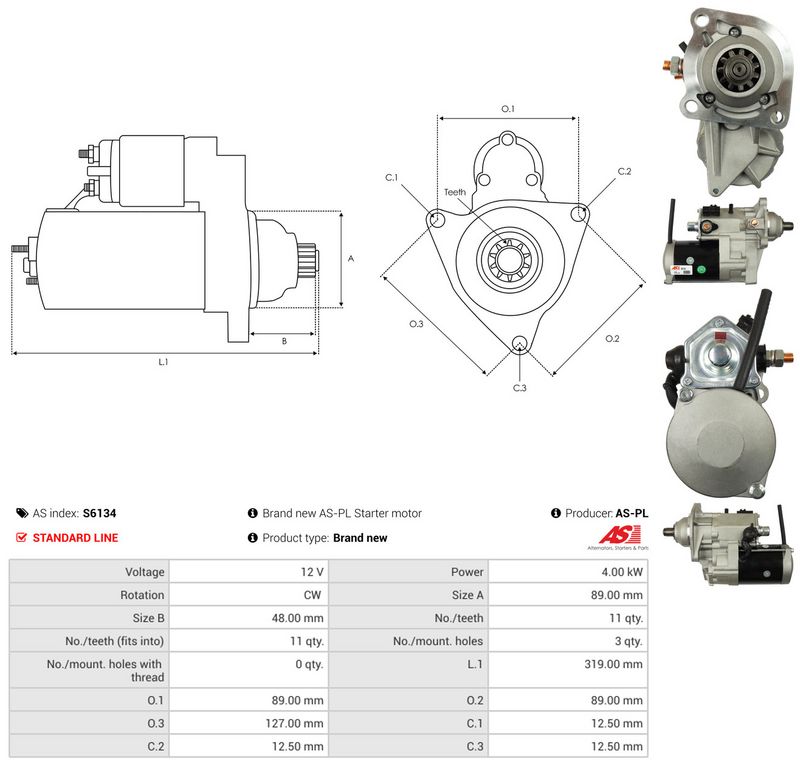 AS-PL S6134 Starter