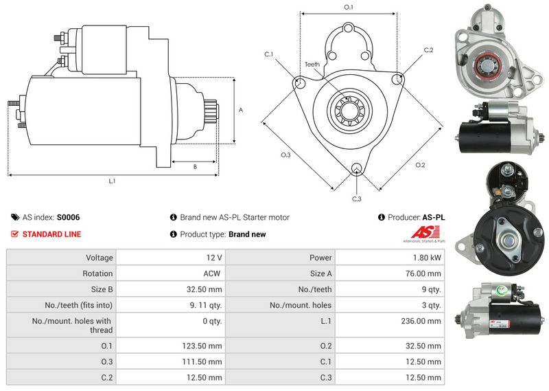 AS-PL S0006 Starter