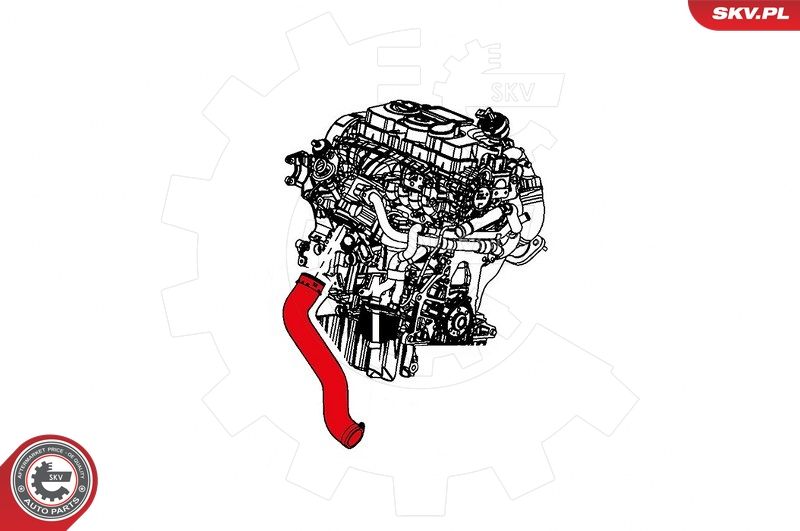 ESEN SKV 24SKV870 Charge Air Hose