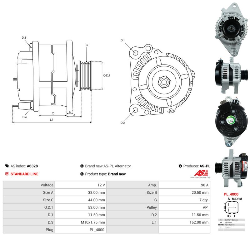 AS-PL A6328 Generatorius