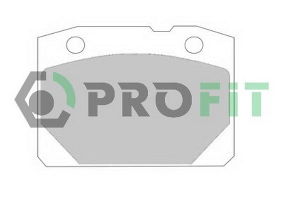 Комплект гальмівних накладок, дискове гальмо, Profit 5000-0096