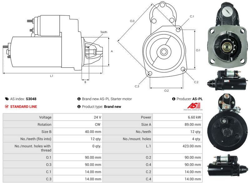 AS-PL S3048 Starter